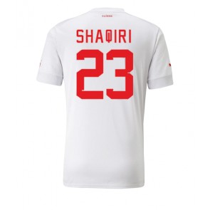 Schweiz Xherdan Shaqiri #23 Bortatröja VM 2022 Kortärmad